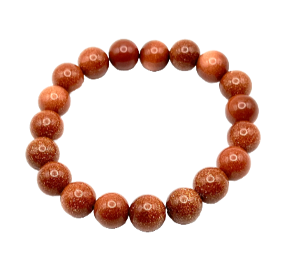 Red Gold Sandstone Stone Bracelet 6, 8 and 10mm Bead Size