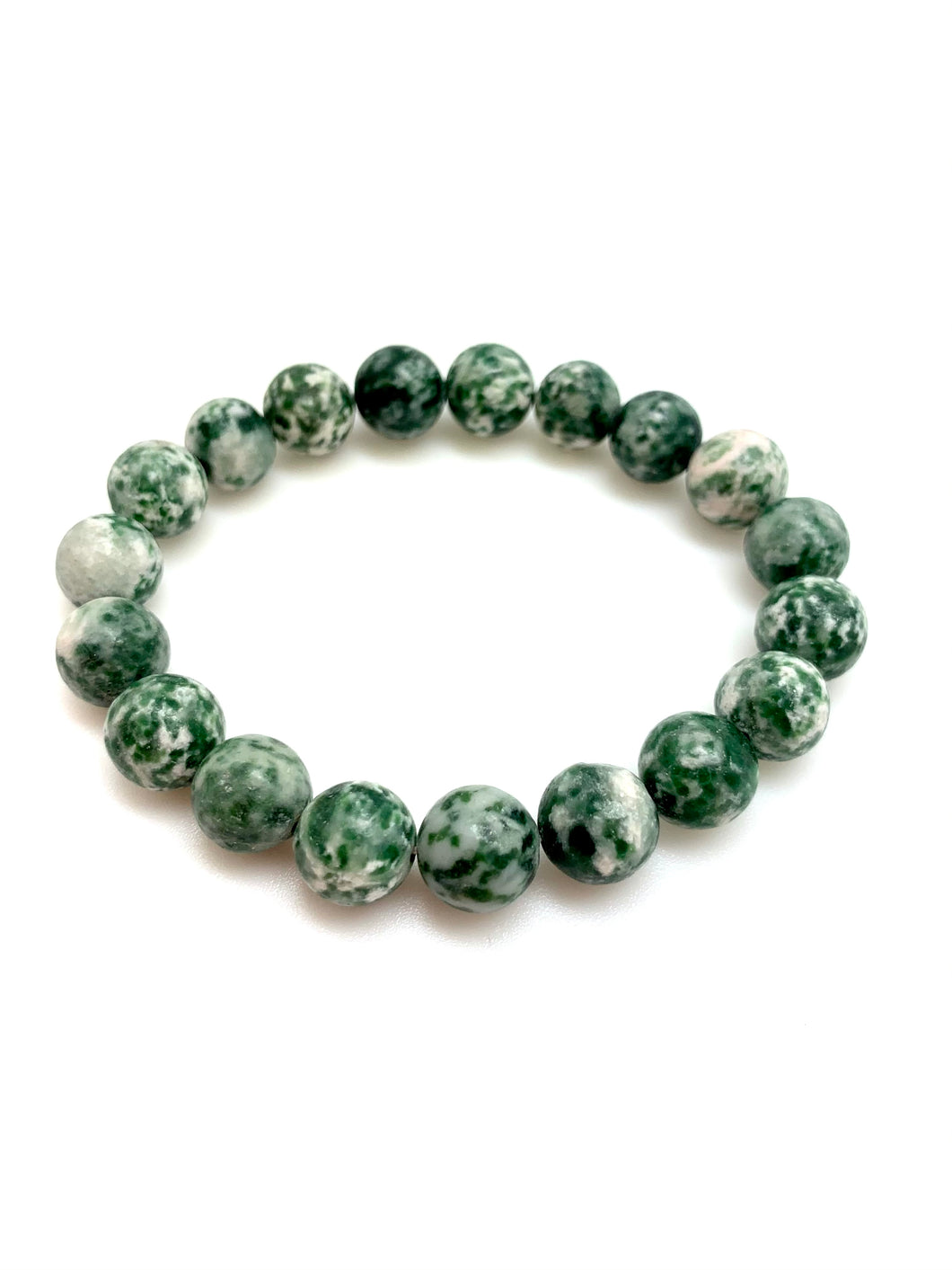 Greenspot Jasper Stone Bracelet 6, 8 and 10mm Bead Size