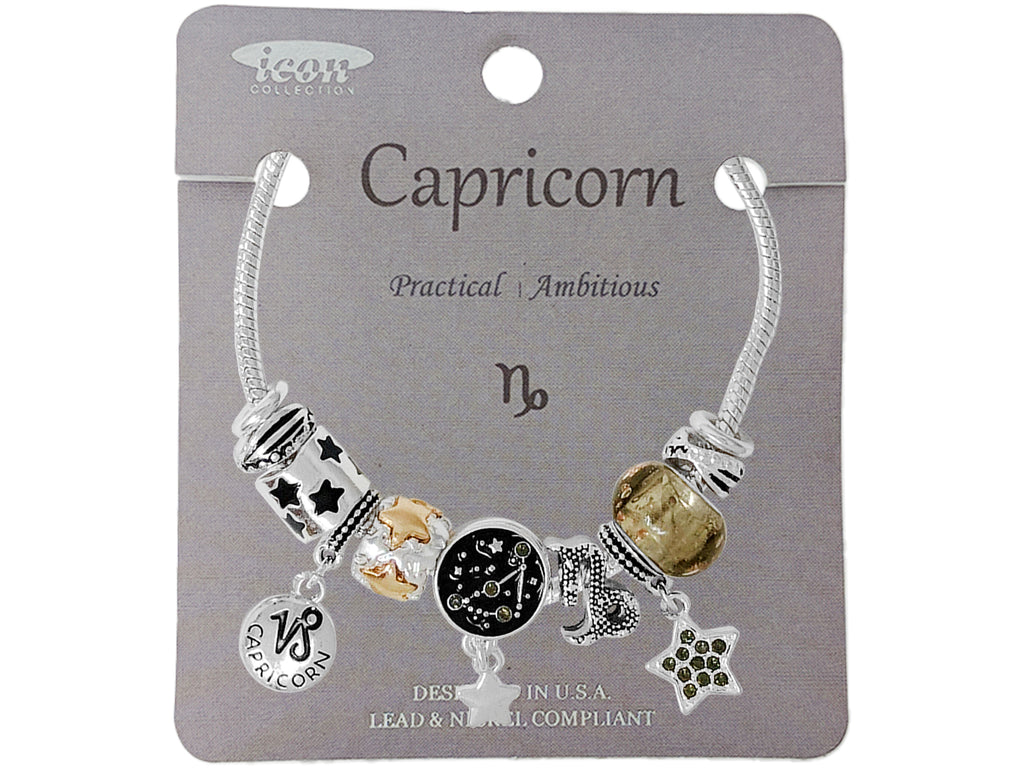 Capricorn hot sale charm bracelet