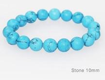 Turquoise Genuine Stone Bracelet 6, 8 and 10mm Bead Size