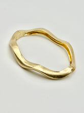Wavy Hinge Bracelet in Silver and Gold