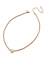Happy Face Seed Bead Necklace - 5 Colors