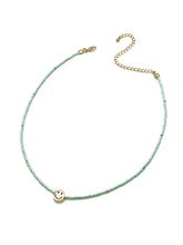 Happy Face Seed Bead Necklace - 5 Colors