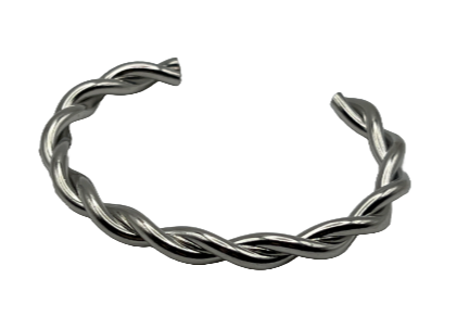 Silver Twisted cuff bracelet