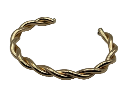Gold Twisted cuff bracelet