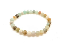 Genuine Stone Bracelet with 6, 8 and 10mm Bead Sizes - Amazonite