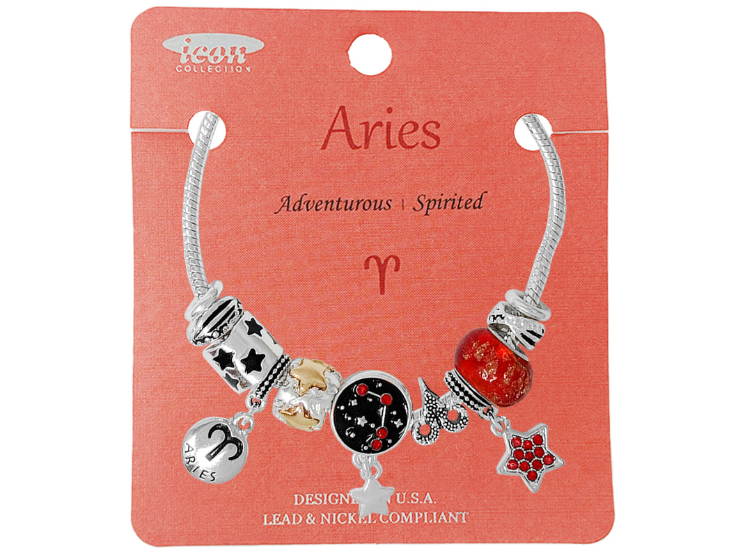 Zodiac Charm Bracelet - Aries