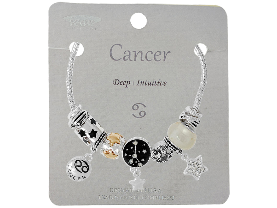 Zodiac Charm Bracelet - Cancer