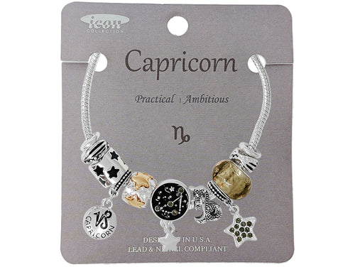 Zodiac Charm Bracelet - Capricorn