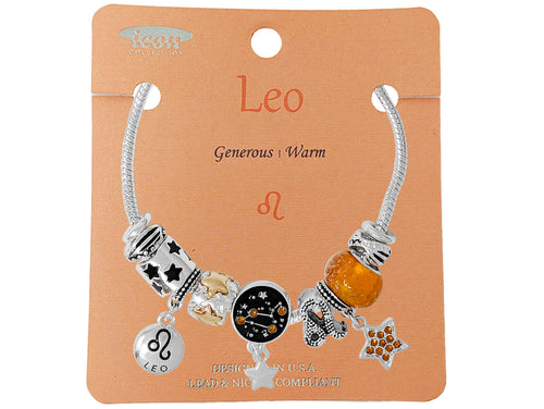 Zodiac Charm Bracelet - Leo