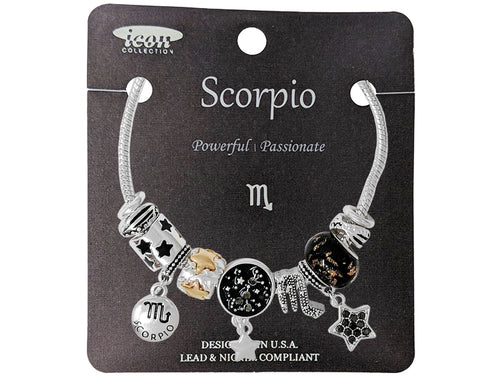 Zodiac Charm Bracelet - Scorpio