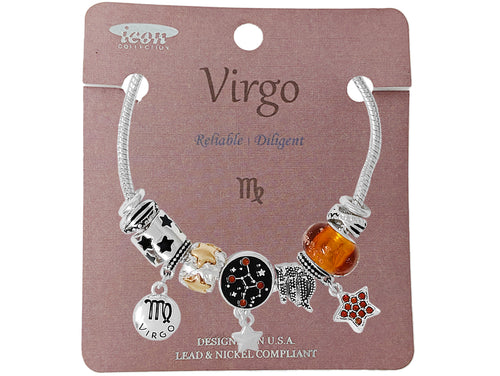 Zodiac Charm Bracelet - Virgo