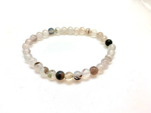 Genuine Stone Bracelet with 6, 8 and 10mm Bead Sizes - White Agate