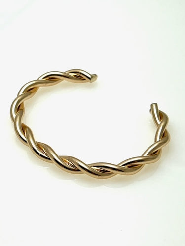 Gold Twisted cuff bracelet