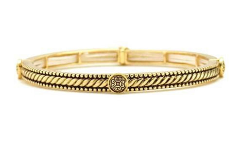 Gold Stretch Bracelet with Rope design