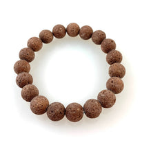 Lava Stone Bead Stretch Bracelet in 6 Colors