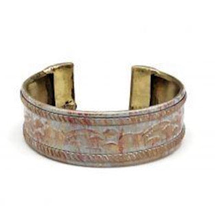 Brass patina cuff