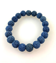 Lava Stone Bead Stretch Bracelet in 6 Colors