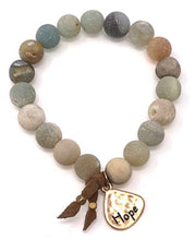 HOPE Natural Stone Inspirational Bracelet Amazonite