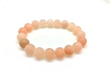 Genuine Stone Bracelet with 6, 8 and 10mm Bead Sizes - Pink Adventurine