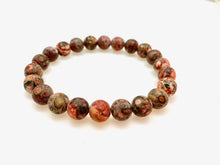 Genuine Stone Bracelet with 6, 8 and 10mm Bead Sizes - Ocean Jasper