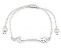 Silver Arrow Adjustable Bracelet