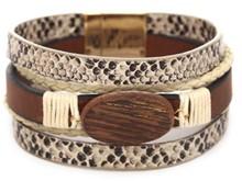 Leather Magnetic Bracelet