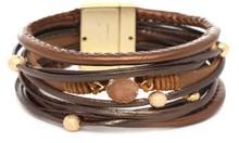 Leather Magnetic Bracelet