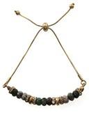 Adjustable Semi-precious Stone Bracelet Green